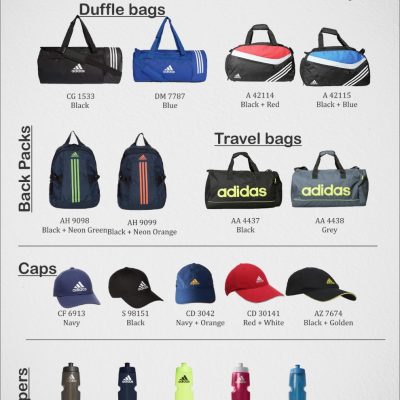 Adidas Bags, Caps & Sippers