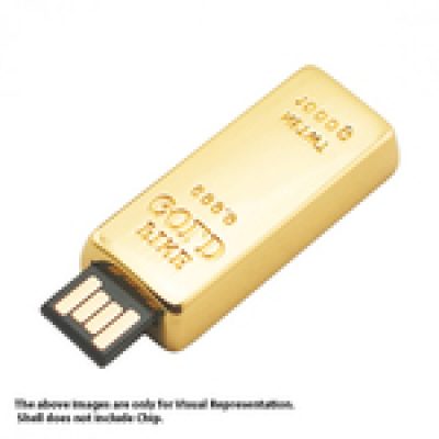 Mini Gold Bar Metal USB Pendrive