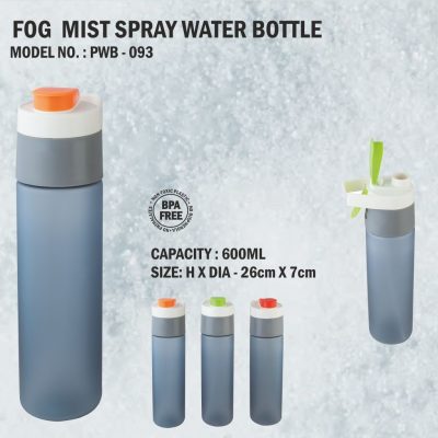 Fog Mist Spray Water Bottle