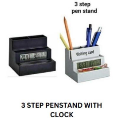 3 Step Penstand With Clock