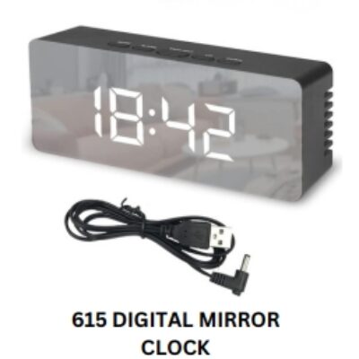 615 Digital Mirror Clock
