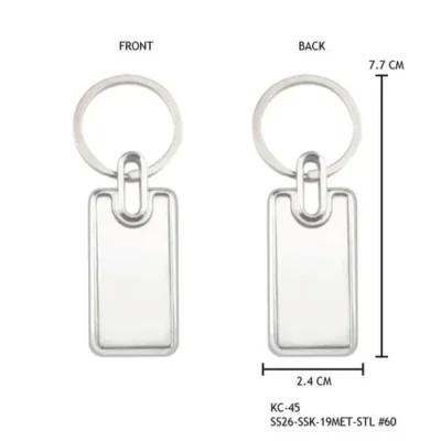 Silver Metal Keychain for Promotional Purpose