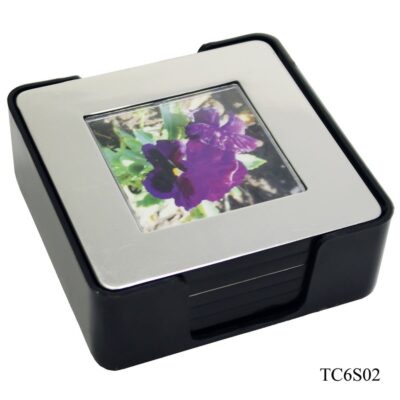 Tea Coaster Square Silver Set