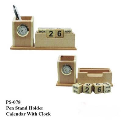 Pen Holder With Calendar & Card Holder