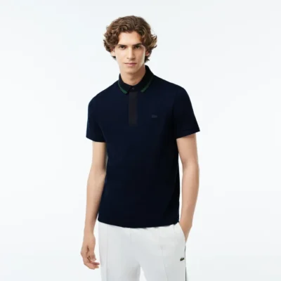 LACOSTE SMART PARIS REGULAR FIT CONTRAST NECK POLO SHIRT