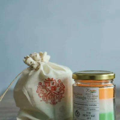 Tiranga (India) Candle, hand-poured Soy wax
