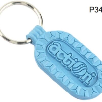 Plastic Rubber Keychain