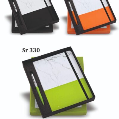 Marble-Themed Notebook & Pen Gift Set